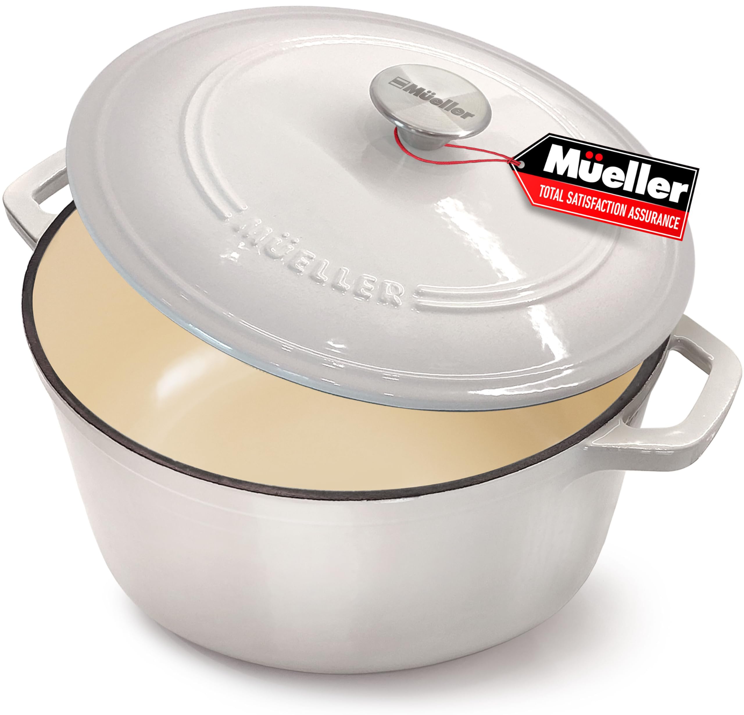 Amazon.com: MUELLER HOME 7.5 QT Enameled Cast Iron Dutch Oven
